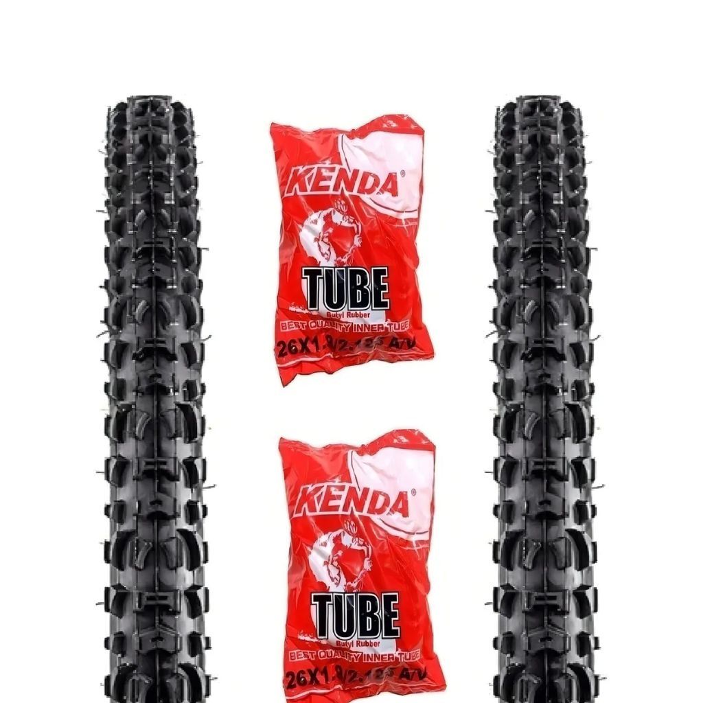 KIT 2 Pneu Aro 26 K816 Kenda  + 2 Camara De Ar Kenda