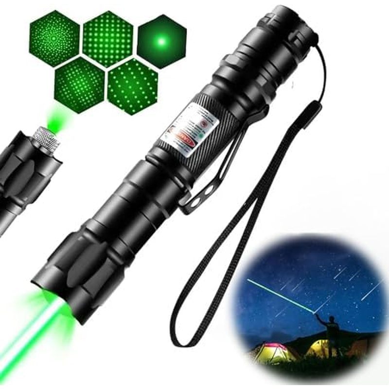 Indicador de laser verde recarregável - laser remoto de alta potência, com interruptor de um botão, laser tático com cap