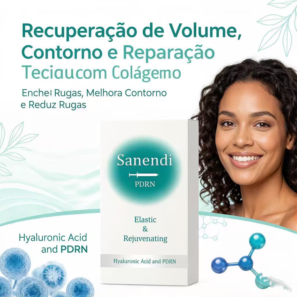 HA + PDRN Skin Revitalizing Booster-Solução Reafirmante , Restauradora De Volume E Aparência Natural
