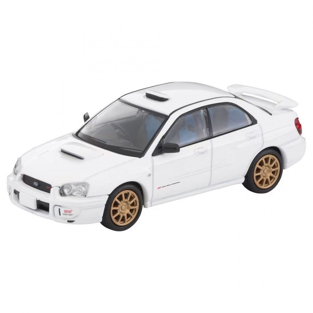 Tomica Limited Vintage Tomytec 4543736332701 LV-N337a 1/64 Subaru Impreza WRX STi Spec C Branco 2003 Modelo De Carro Em