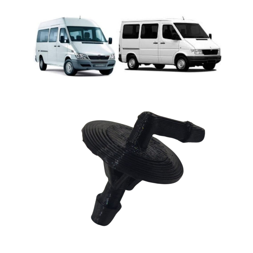 Esguicho Brucutu Limpador de Agua Parabrisa Merced Sprinter MB180 A6318690024 6318690024 Cano Cotovelo valvula