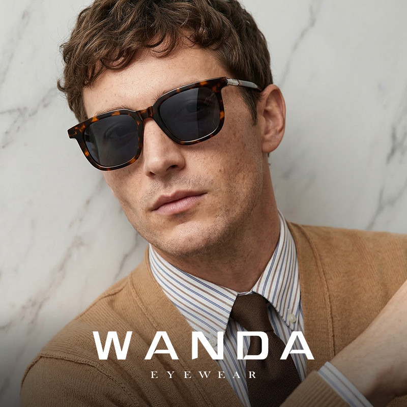 Novos óculos de sol retrô de armação grande, óculos de sol modernos e elegantes s16205, óculos de sol anti-UV de alta qu