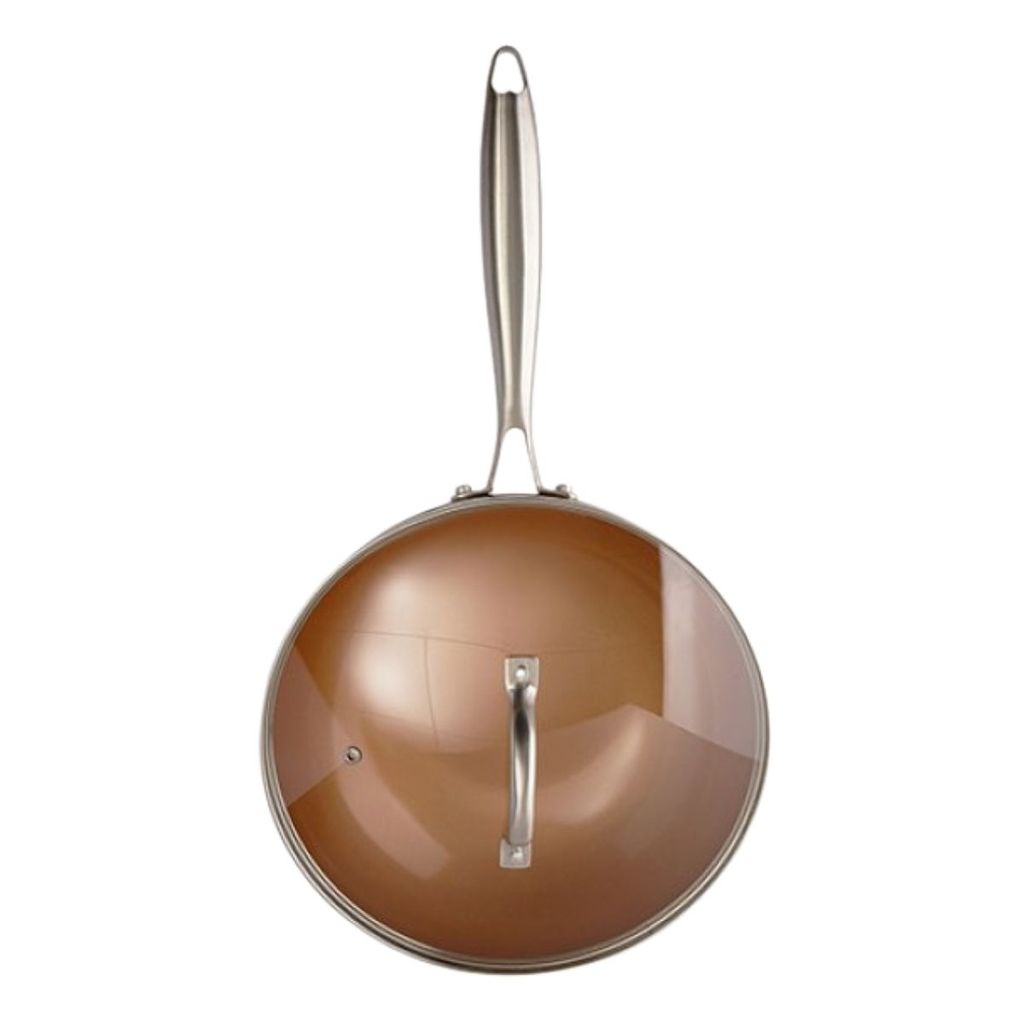 FRIGIDEIRA WOK COBRE 3 L ALUMINIO  VIDRO 28X 14,5X 50 CLINCK