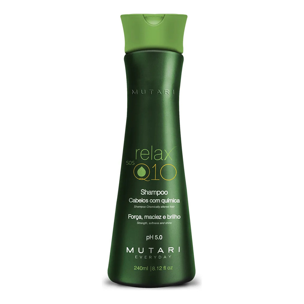 Shampoo Mutari Relax Sos Q10 Cabelos Com Química 240ml