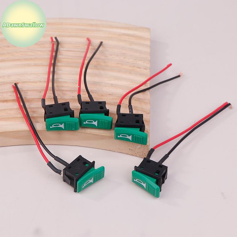 ADS 5 Pcs Interruptor De Buzina Botão De Carro E-bike De Motocicleta Universal Momentâneo Push Roer Switch Plástico 2 Pi