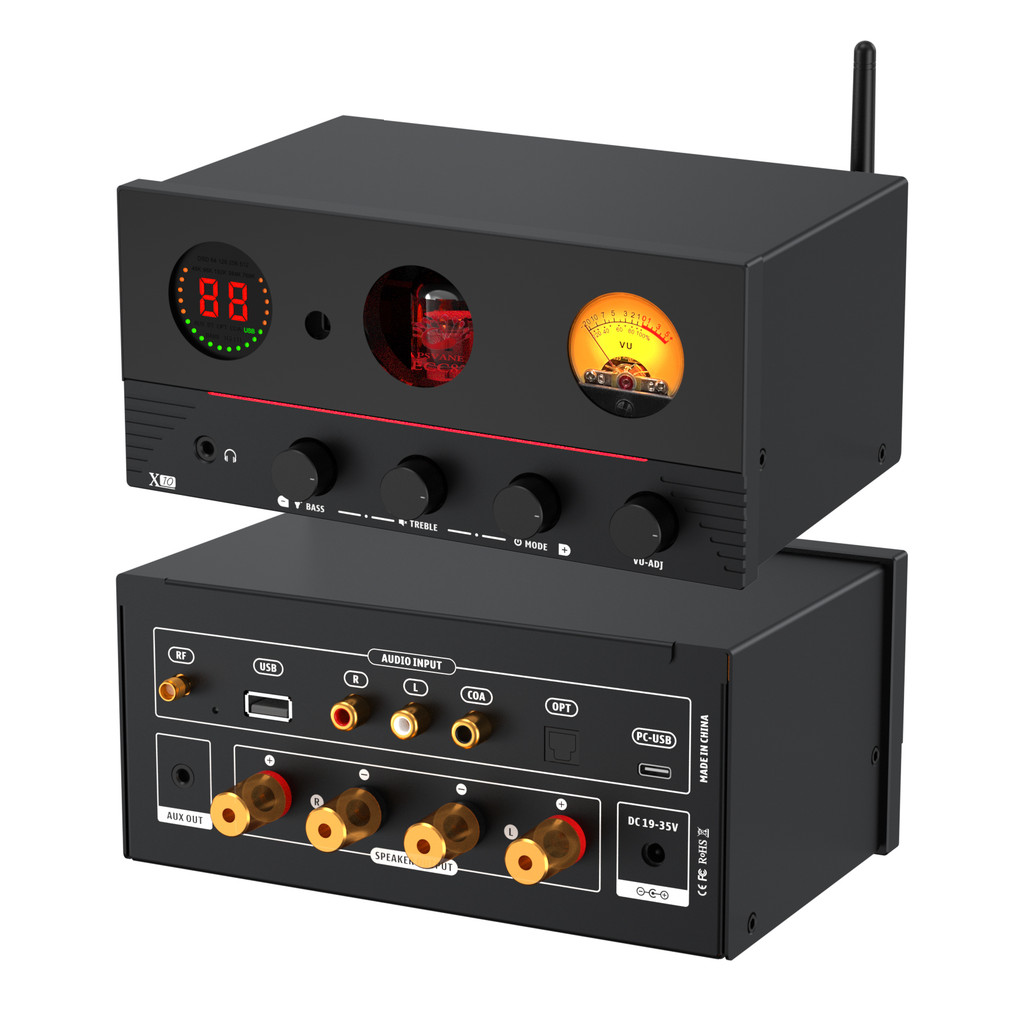 Amplificador valvulado Hi-Fi de alta fidelidade 4 em 1 amplificador de potência de alta potência e decodificador digital