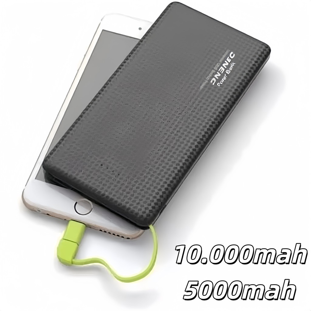 Carregador Portátil Pineng PN-951, Bateria Externa 10.000mAh / 5.000mAh para Celulares