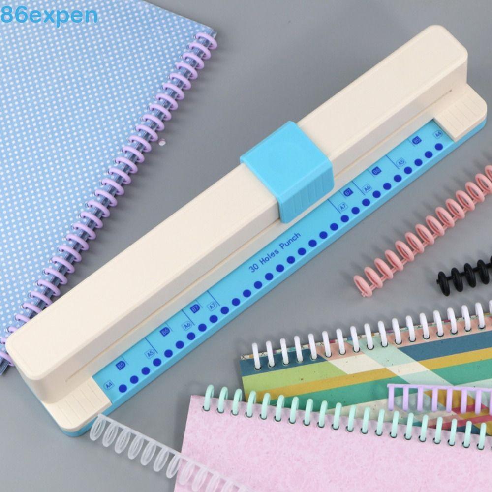 Perfuração De Papel EXPEN1 | Perfurador De Coração Com 30 Furos , Formato Redondo A4/B5/B6/B7 Universal A4