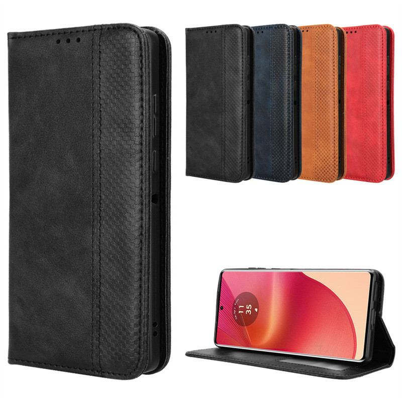 Adequado para Motorola Motorola Edge 50 Fusion Phone Case Cartão Capa de couro M