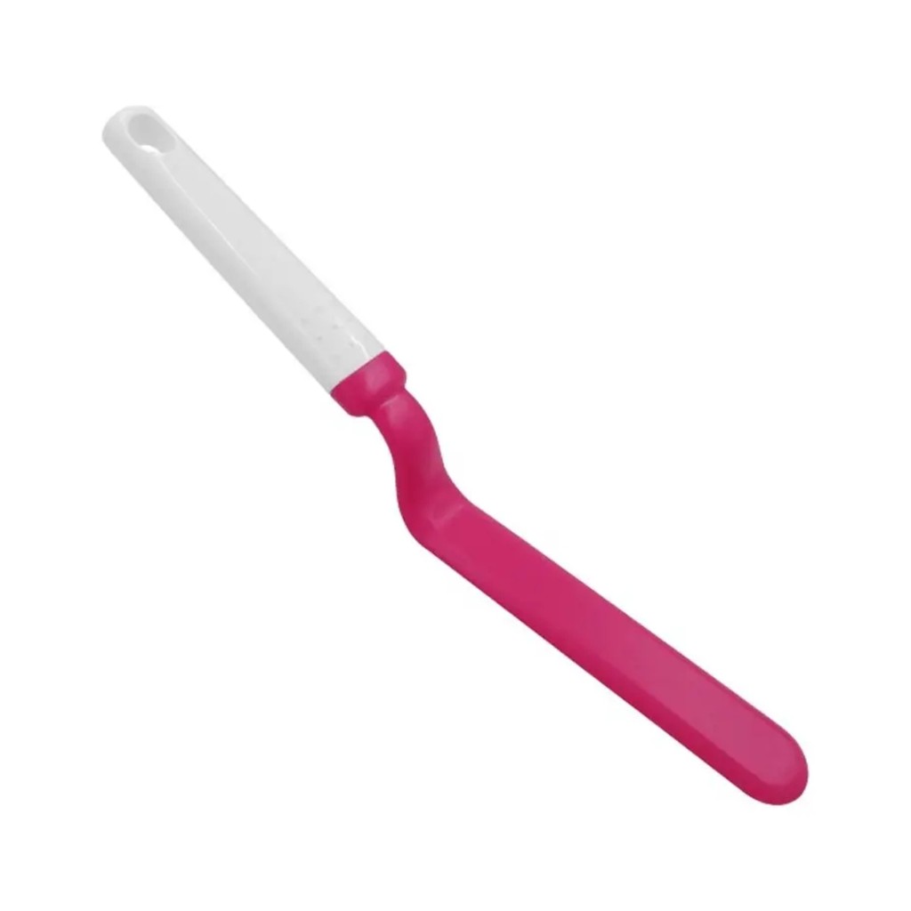 Kit 3 Espátulas Curvas Degrau 23cm Ideal para Bolos e Confeitaria