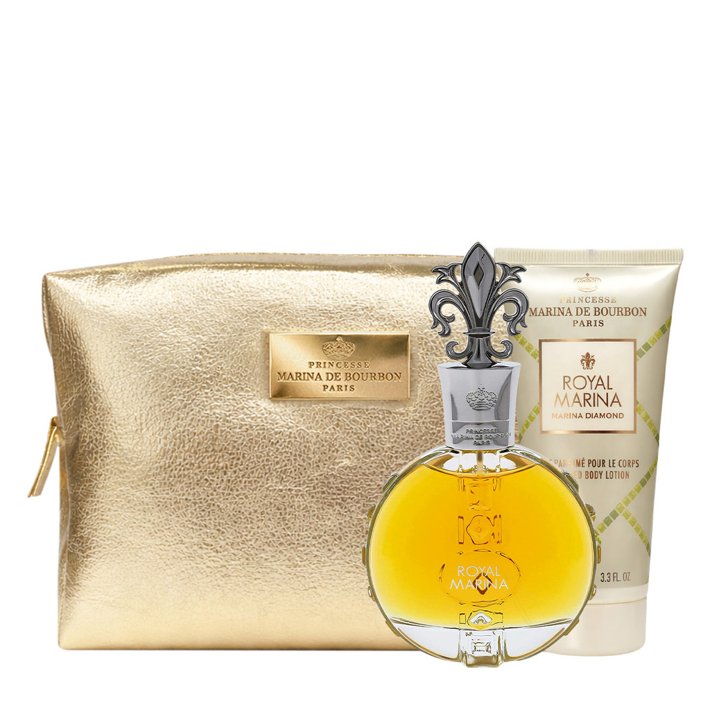 Marina de Bourbon Royal Diamond Kit Coffret Eau de Parfum Necessaire (3 produtos)