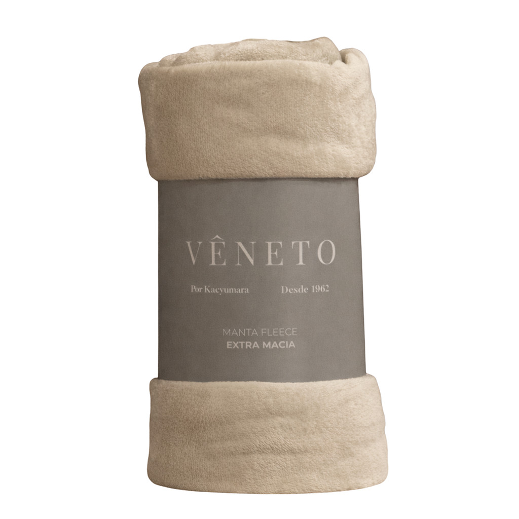 Manta Fleece Microfibra 180g Vêneto Bege