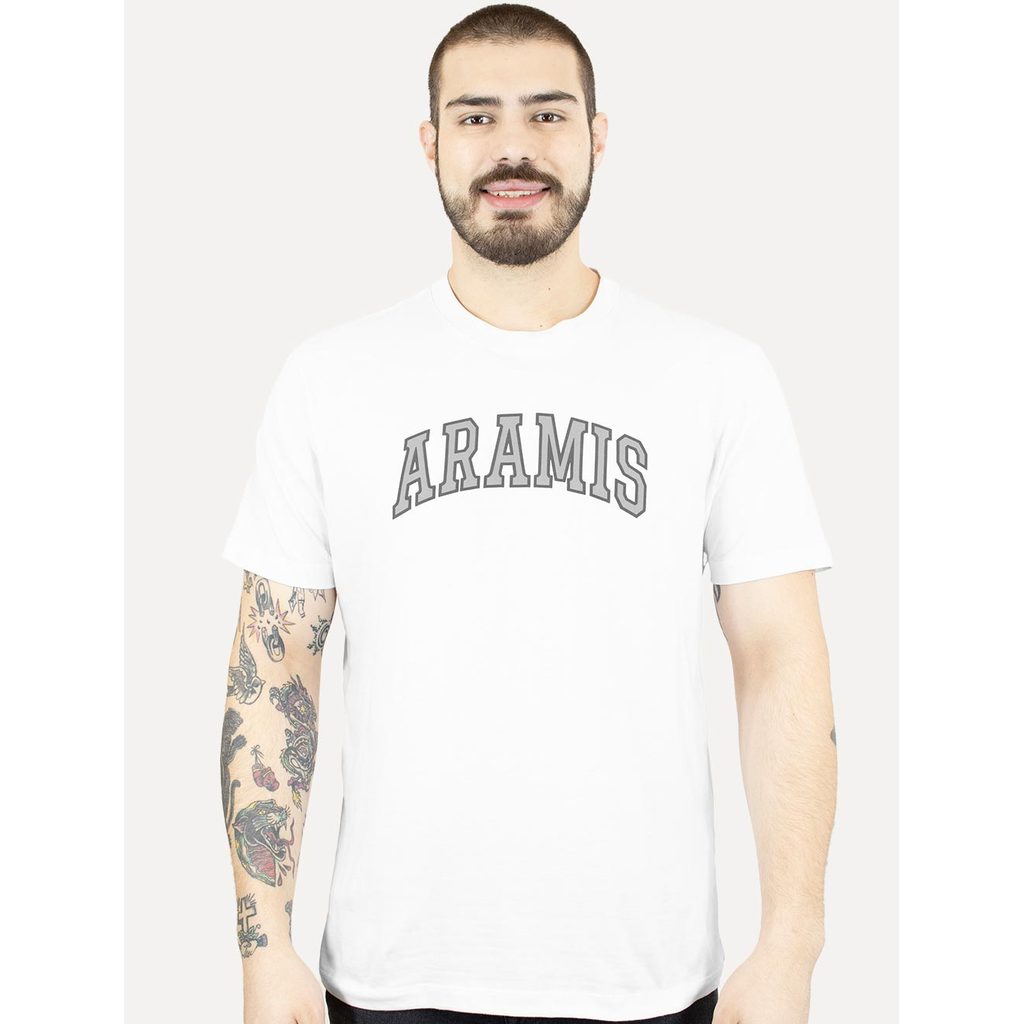Camiseta Aramis Original Masculina Regular New College Branca