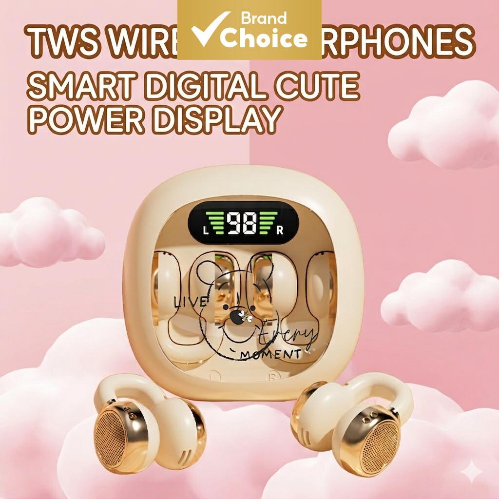 Fones De Ouvido Disney X31 TWS Ear-Clip Sem Fio ANC Com Cancelamento De Ruído Ativo HiFi Stereo Earbuds ENC À Prova D'ág