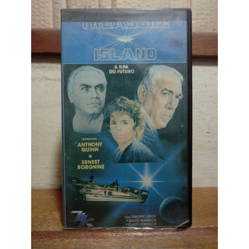 Vhs A Ilha Do Futuro - Anthony Quinn - Ernest Borgnine