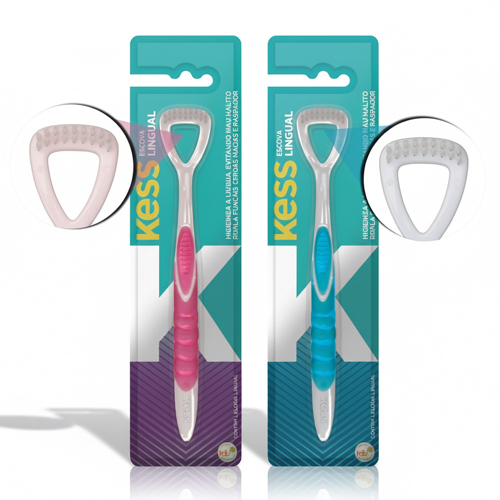 Escova para Higienização Lingual Kess em Oferta na Shopee