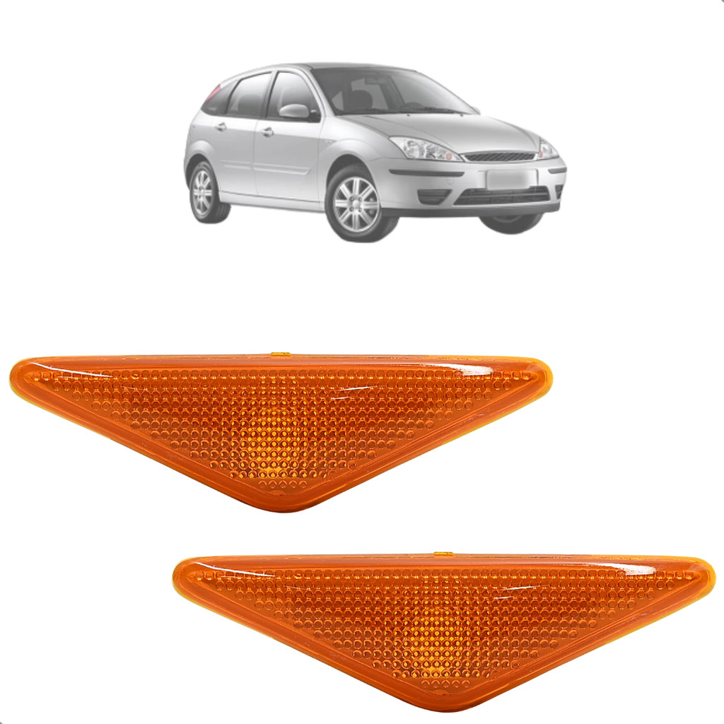 2 Lanternas Seta Pisca Lateral Para-Lama Focus 1999 2000 2001 Até 2004 2005 2006