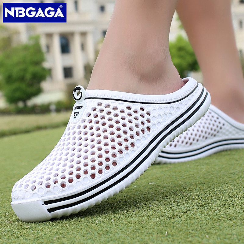 Sapatos Masculinos 2026 Chinelos De Praia Unissex Oco Casual Feminino Sandália Antiderrapantes Tamanho 36-45