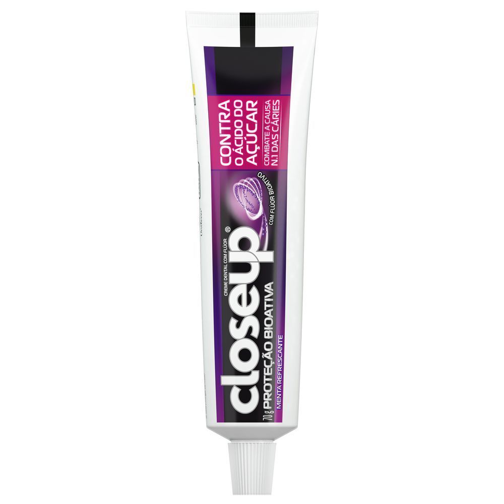 Detalhes do Creme Dental Closeup Proteção Bioativa Contra o Ácido do Açúcar 70g
