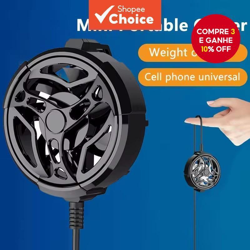 Gamepad Radiador Móvel Grande Vento Pequeno Ventilador Para iPhone Huawei Universal Refrigeração Minifan em Oferta na Shopee