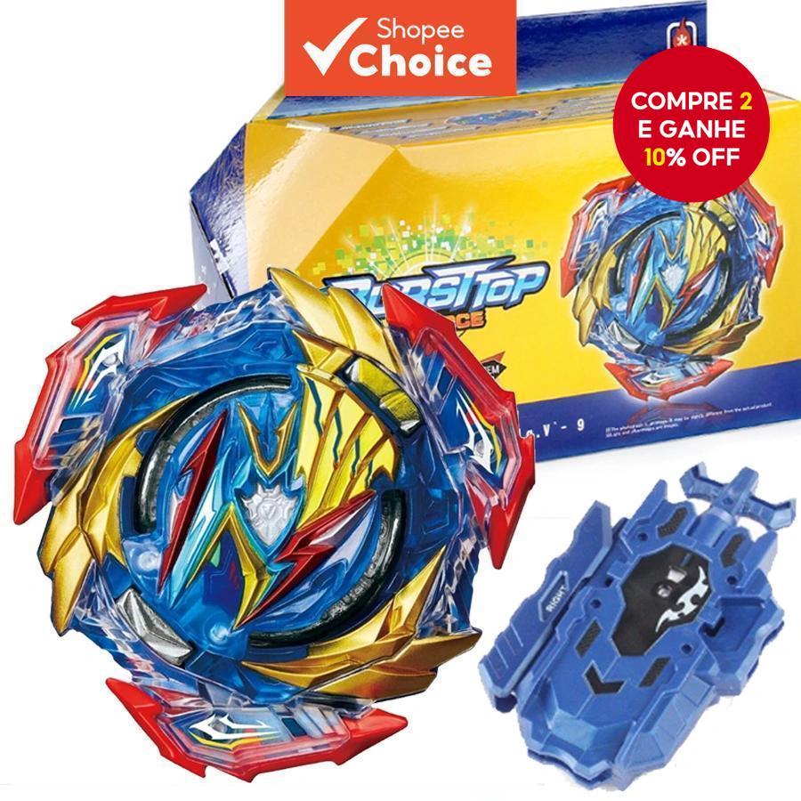 Beyblade Flame Rubber B-193 Ultimate Valkyrie .Lg.V'-9 DB Dynamite Battle com conjunto de lançamento Beylauncher Box Set