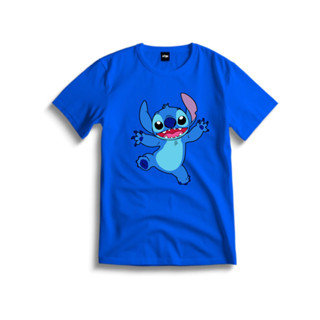 Camiseta Infantil Juvenil Stitch Feliz Camisa 100% Algodão em Oferta na Shopee