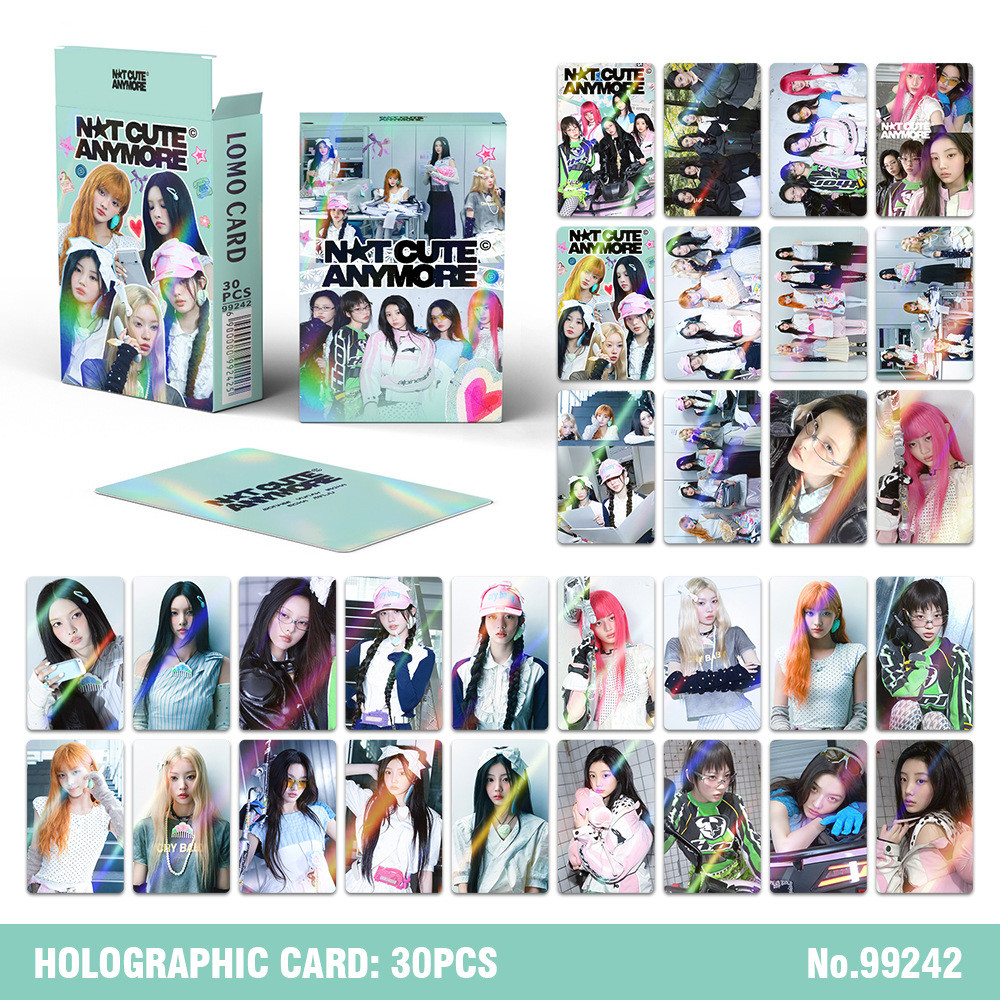 50-55pcs/box ILLIT Holographic Laser Lomo Cards SUPER REAL ME Album Photocards WONHEE Solo YUNAH MINJU MOKA IROHA Hologram Postcards