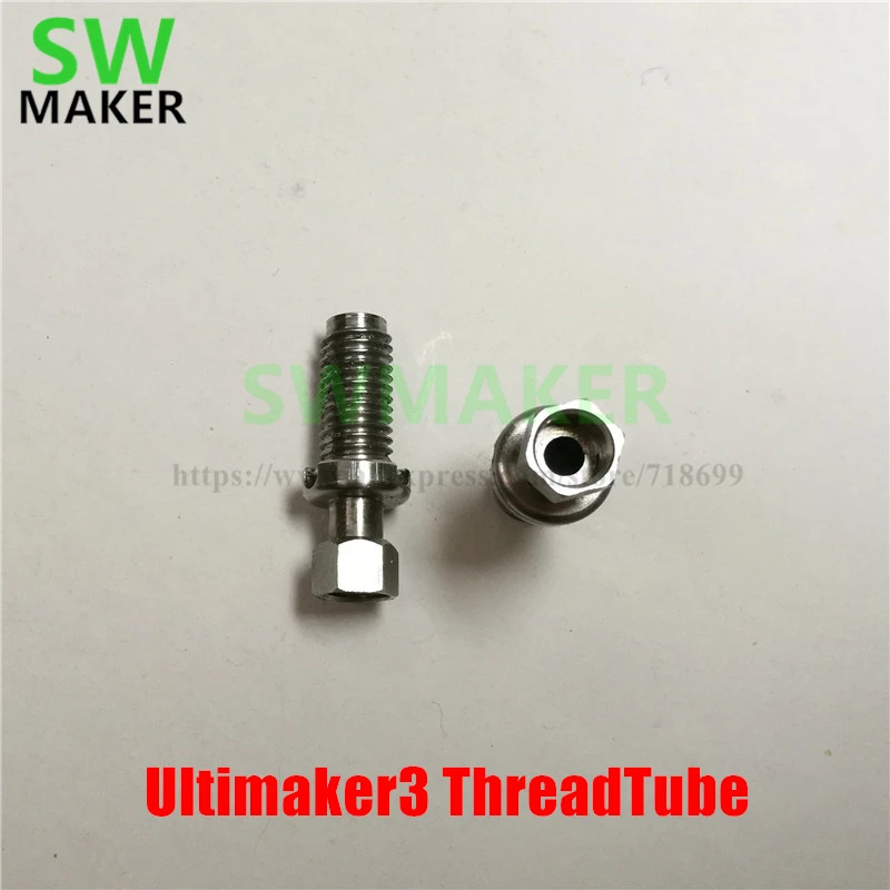 1 Peça UM3 PP ThreadTube Aquecedor break Extrusora Garganta , Peças Não Padrão Para Impressora 3D De Filamento De 3mm