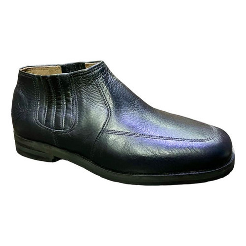 Sapato Social Estilo Italiano Mocassim Couro Unissex Preto 35 Br