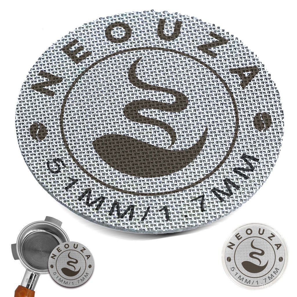 NEOUZA Tela Do Disco De Café Expresso 49mm 51mm 53,5mm 58,5mm Reutilizável 1,7mm Espessura 150μm Aço Inoxidável Filtro P