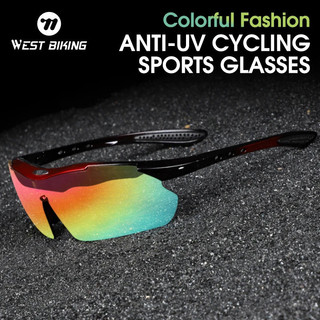 WEST BIKING Óculos de Sol Masculinos Estilosos UV400 Óculos de Ciclismo MTB Bicicleta de Estrada Coloridos para Esportes