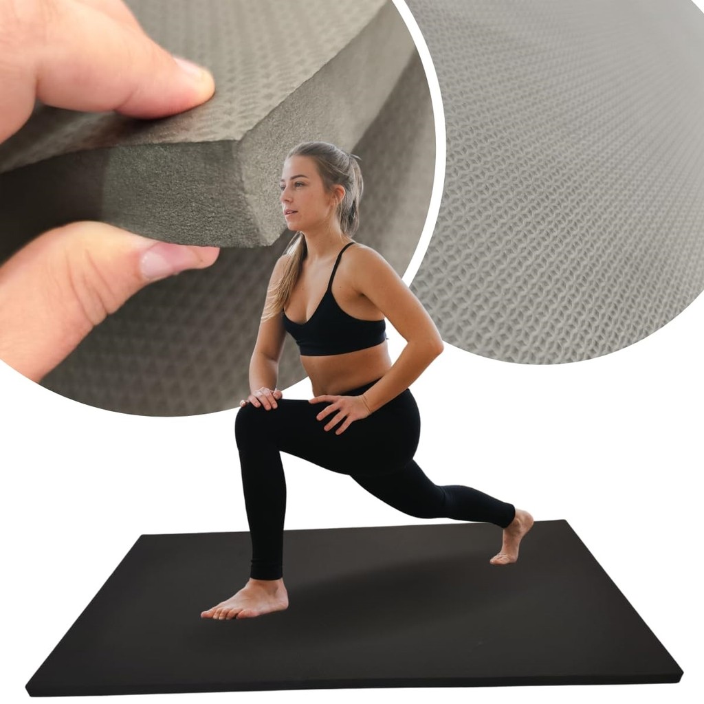 Colchonete EVA 10mm 1,00x0,50m Antiderrapante p/ Yoga, Pilates, Academia e Exercícios