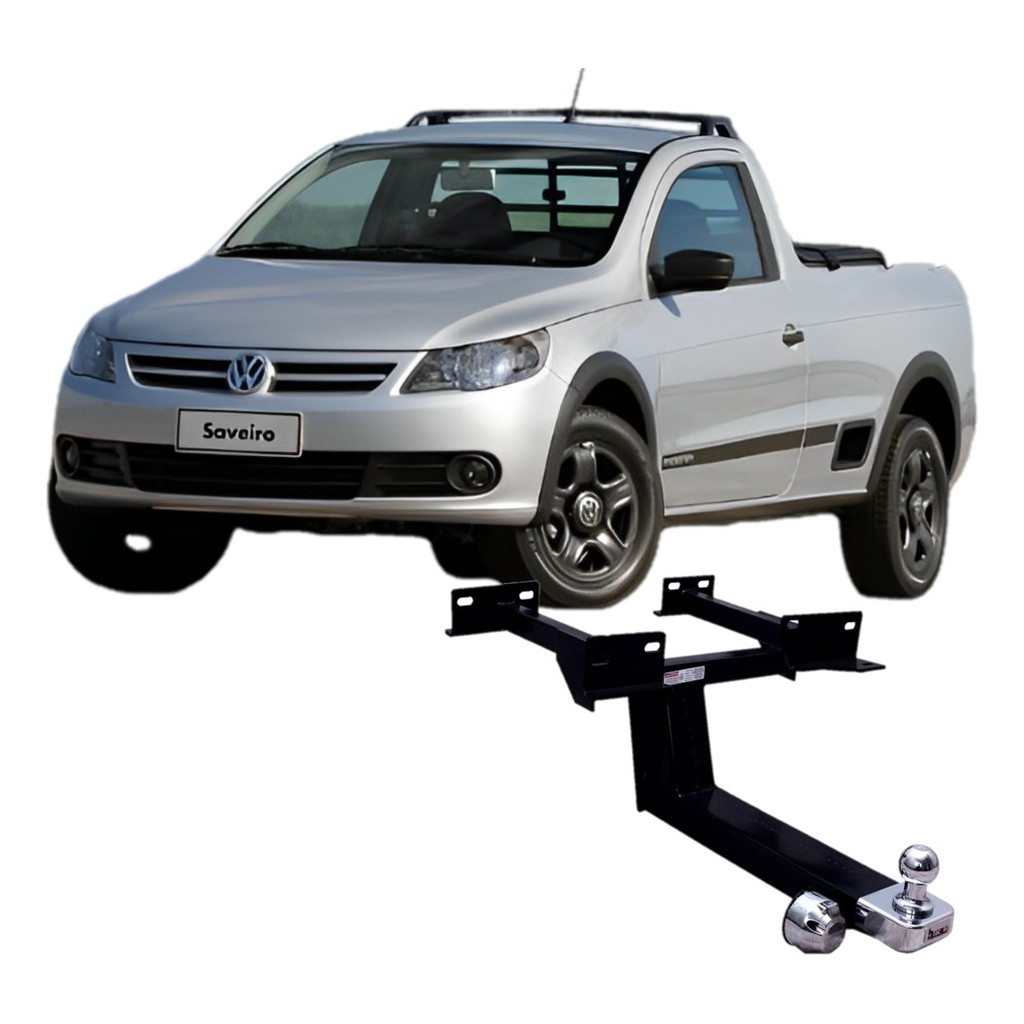 Engate Reboque Fixo Vw Saveiro G6 2013 A 2016 600 Kg Inmetro