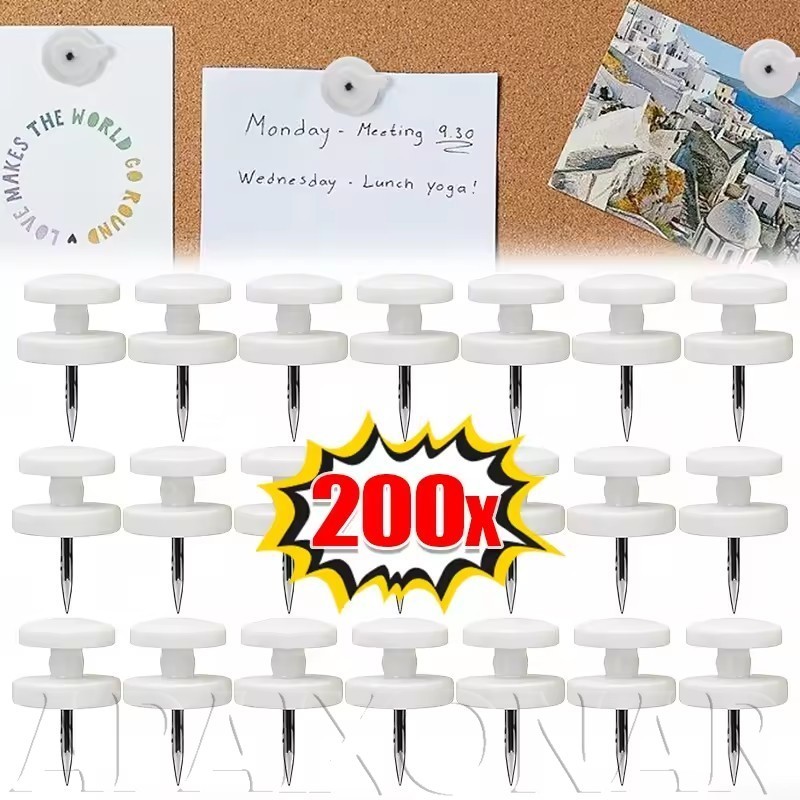200/100/50 Unidades Unhas Brancas Invisíveis Sem Rastros Montadas Na Parede-Clipes De Cartão Postal Para Pintura De Escr