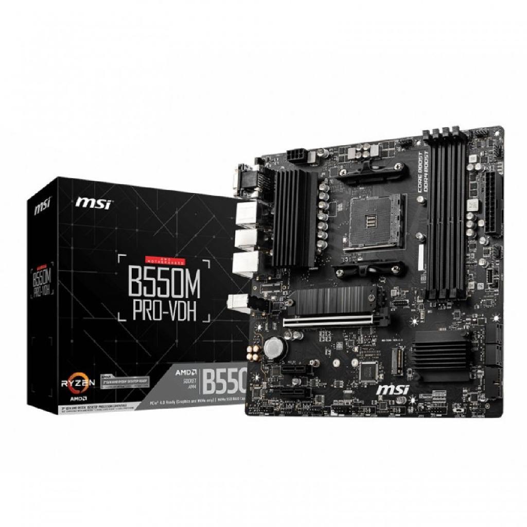 Placa Mae Gamer MSI B550m Pro-vdh Ddr4 Socket Am4 M-atx