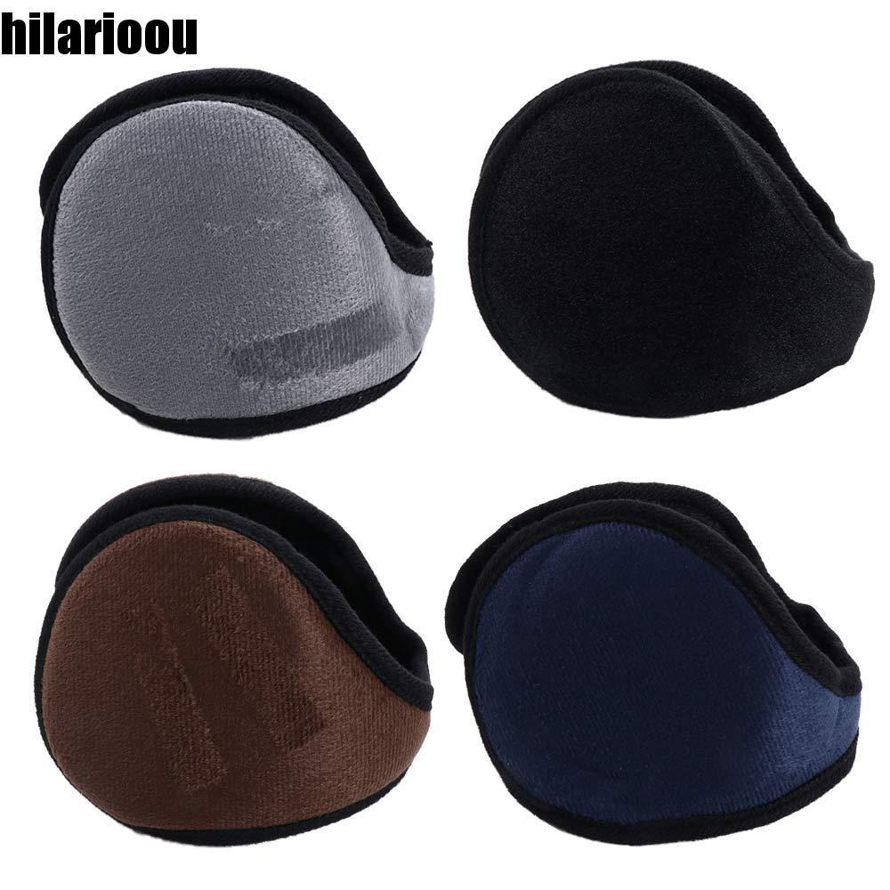 HILARIOOU Protetores De Orelha De Pelúcia , Aquecedores De Ouvido Grossos , Cor Sólida , À Prova De Vento , Manter Mais 
