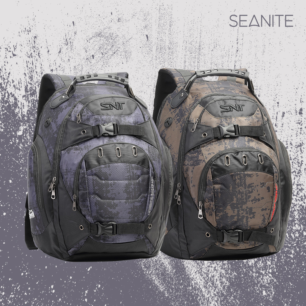 Mochila Laptop Escolar Seanite Masculina Camuflada Resistente Grande Juvenil by Seanite