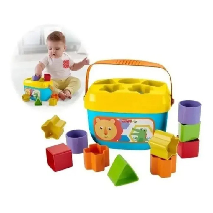 Fisher Price Blocos Grandes De Encaixar Bebê 6 Meses + Cor Multicolor