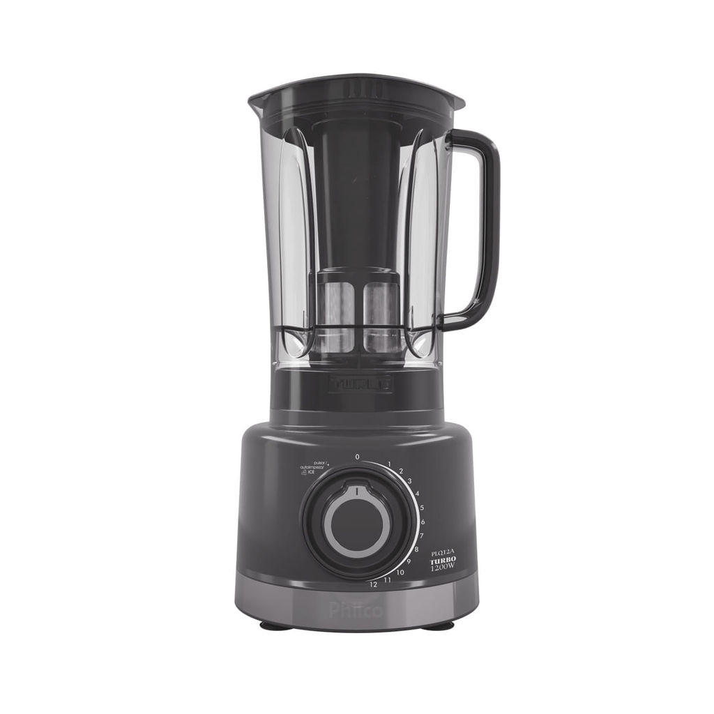 Liquidificador Philco 1200W 3L 12 Velocidades Cinza PLQ12A
