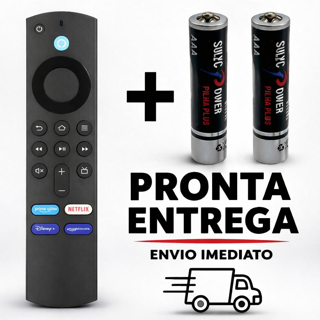 Controle Remoto Com Voz Para Amazon Fire Stick Tv Compatível com Modelo: Lite, 4K, 2 ger, 3ger, 4ger