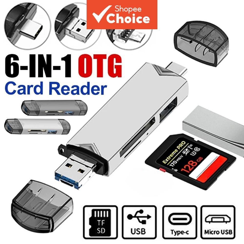Leitor de cartões de memória, leitor de cartões SD Type-C multifuncional, leitor de Micro de USB 3.0, OTG