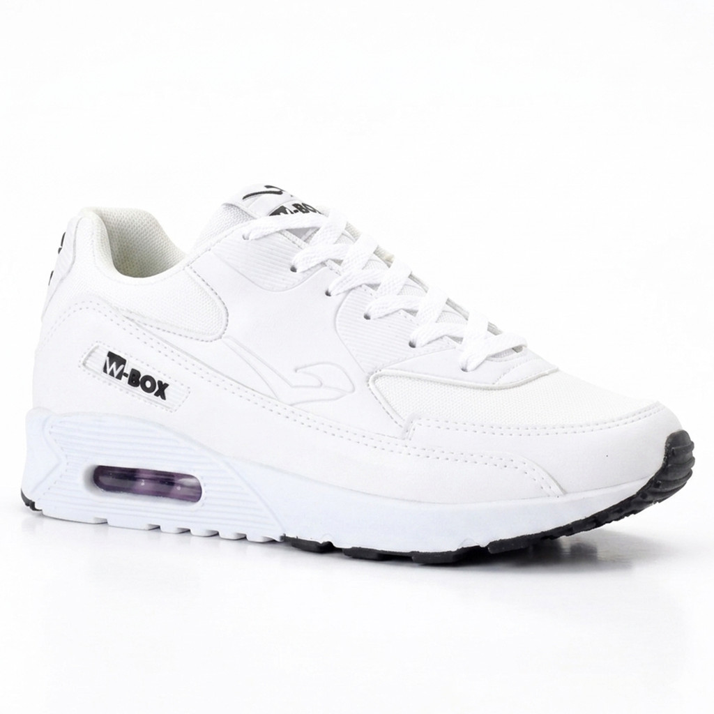 Tênis Masculino W-Box 90 Max Streetwear Urbano Moderno Estiloso Branco