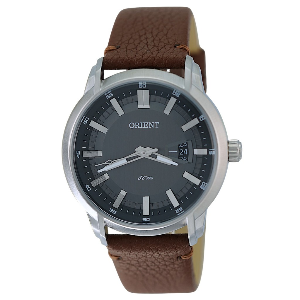 Imagem de Relógio Orient Masculino Sport Aço Pulseira De Couro MBSC1039G1NX