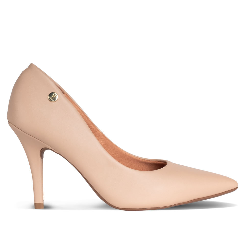 Scarpin Feminino Vizzano Scarpin Social Trabalho Bege