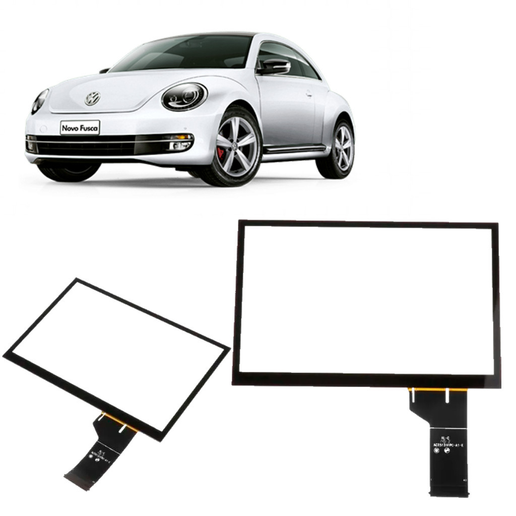 Tela Touch Screen Tatil Vidro Toque Multimidia Original Volkswagem MIB 1 MIB 2 STD Fusca TSI 2015 ate 2017