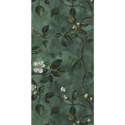 Papel De Parede Floral Verde Delicado Lavável Adesivo