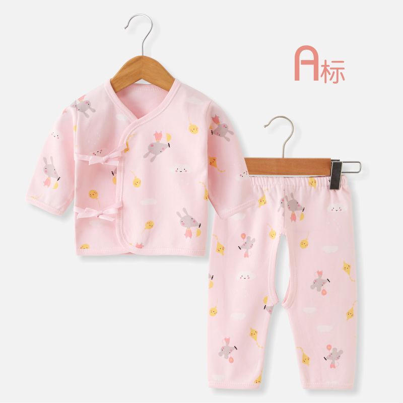 Monge roupas bebê recém-nascido puro algodão roupa interior bebê recém-nascido Split terno influenciador Outing roupas i