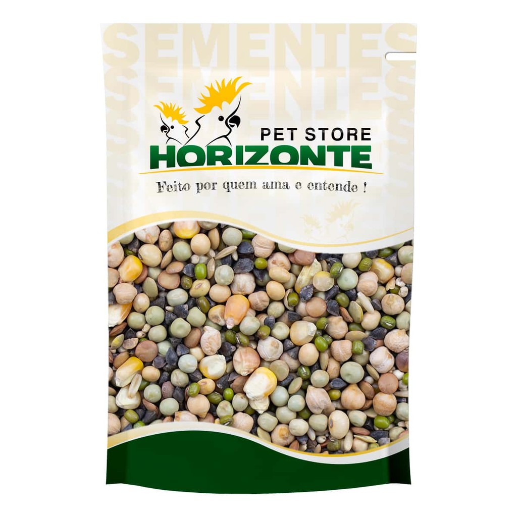 Mistura de Sementes Germinada 1kg Ring Neck Psitacídeos Papagaio Rosela Broto Germinar Cozinhar