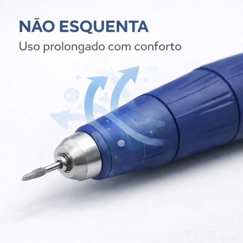 Detalhes do Lixadeira Motor Strong Unha Podologia 40mil Rpm Profissional Cinza 127/220v