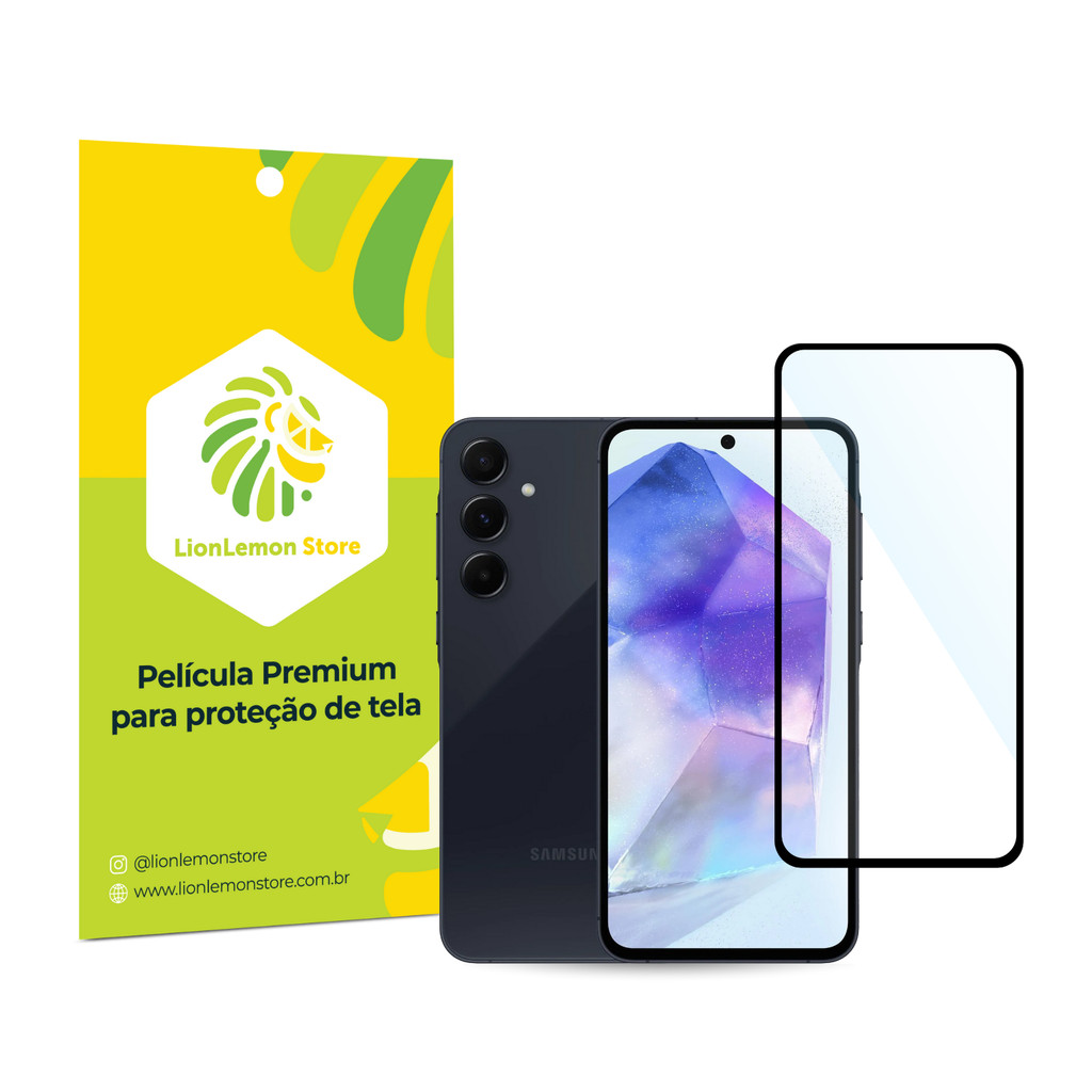 Película de Vidro Ultrashield LionLemon p/ Samsung Galaxy M35 / A35 / A55